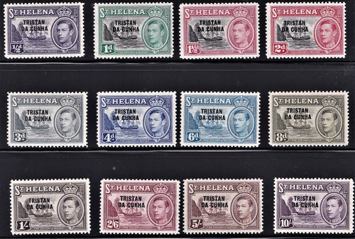 TRISTAN DA CUNHA 1952 KGV1 SET UM - SUPERB!