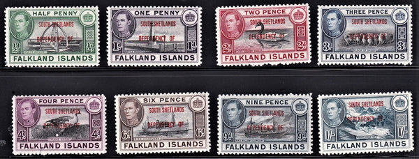 FALKLAND ISLANDS DEPENDENCIES KING GEORGE V1 SETS UNMOUNTED MINT
