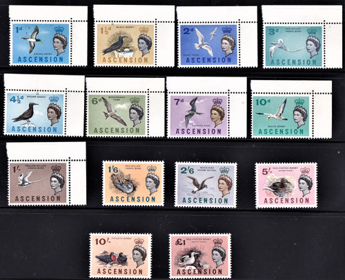 ASCENSION 1963 BIRDS DEFIN QE11 SET UM CV £60