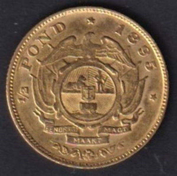 ZAR 1895 GOLD HALF POND a