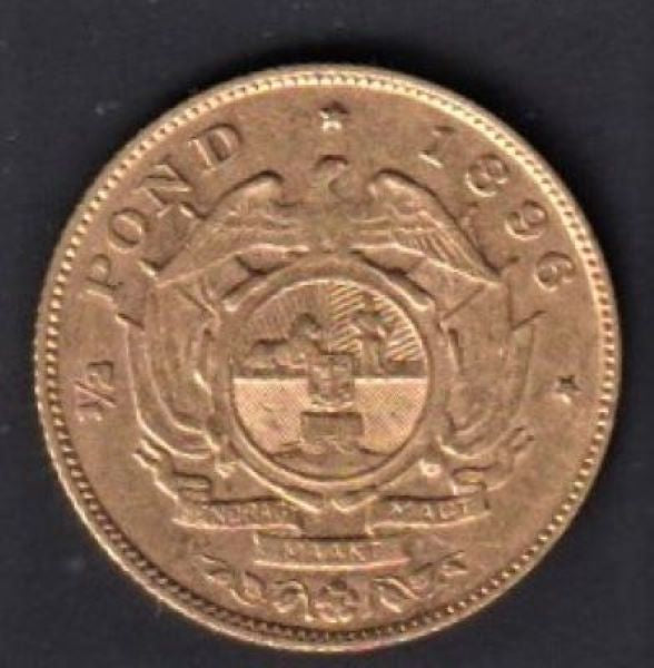 ZAR 1896 GOLD HALF POND c