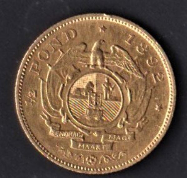 ZAR 1892 GOLD HALF POND b