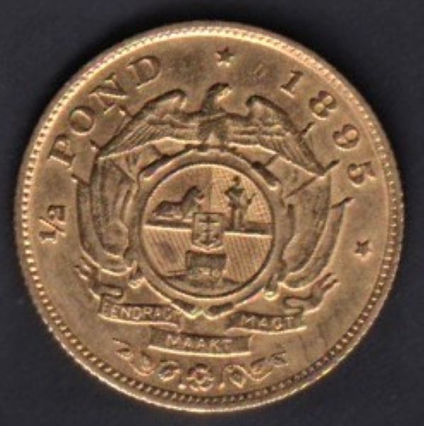 ZAR 1895 GOLD HALF POND b
