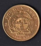 ZAR 1896 GOLD HALF POND a