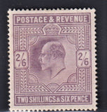 GREAT BRITAIN 1902 2/6 DULL PURPLE  SUPERB UNMOUNTED MINT SG 262