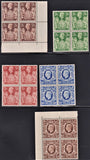 GREAT BRITAIN 1936 HIGH VALUES  BLOCKS UNMOUNTED MINT SG 476-478c (no 478)