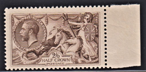 GREAT BRITAIN 1918 2/6 REDDISH BROWN SEAHORSE  SUPERB UNMOUNTED MINT SG 415