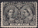 CANADA 1897 JUBILEE 1/2c SUPERB UNMOUNTED MINT  SG 121
