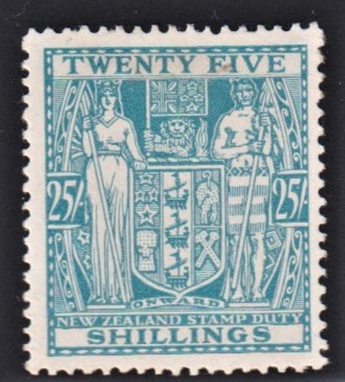 NEW ZEALAND 1931 25/- POSTAL FISCAL SUPERB  MINT  SG F139