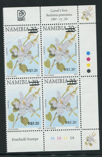 NAMIBIA 2005 N$5.20 SURCHARGE CONTROL BLOCK - SACC 493