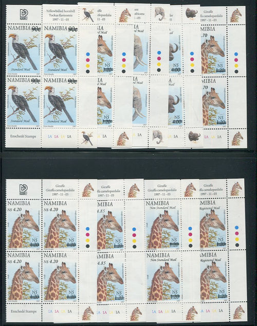 NAMIBIA 2007   SURCHARGE CONTROL BLOCKS SET - SACC 578-86