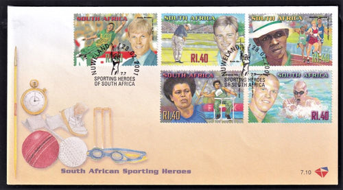 RSA 2001  FDC 7.10/1 SA SPORTING HEROES