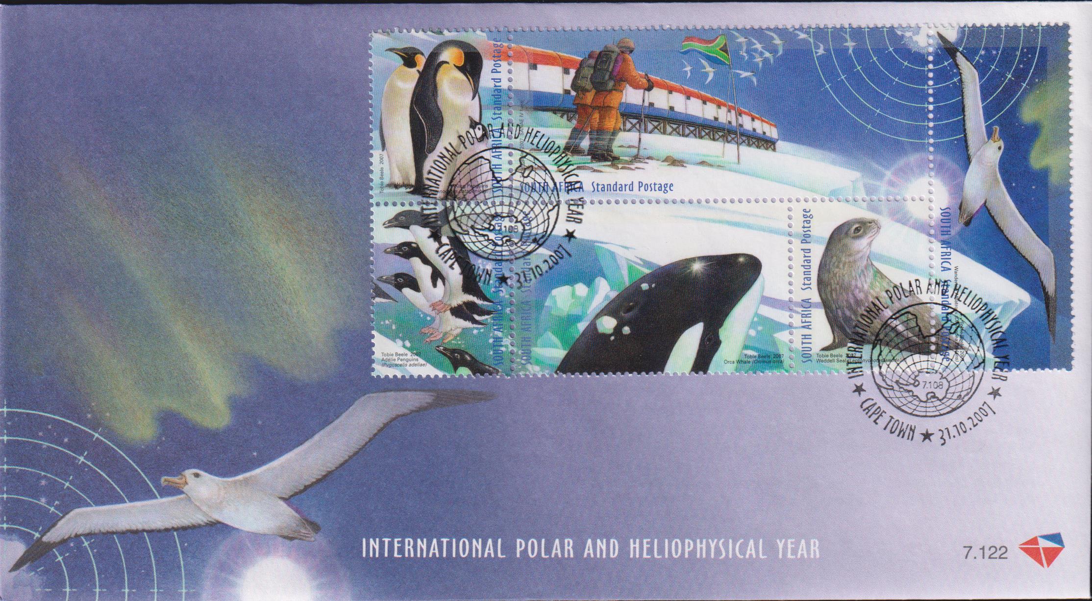RSA 2007  FDC 7.122 INTERNATIONAL POLAR & HELIOPHYSICAL YEAR