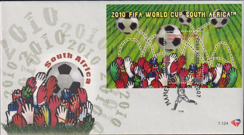 RSA 2007  FDC 7.124 FIFA 2010 MINIATURE SHEET