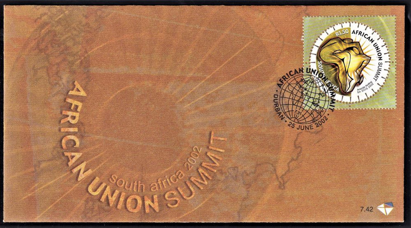 RSA 2002 FDC 7.42 AFRICAN UNION SUMMIT