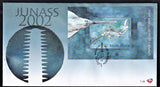 RSA 2002  FDC 7.46 JUNASS STAMP EXHIBITION SAWFISH MINIATURE SHEET