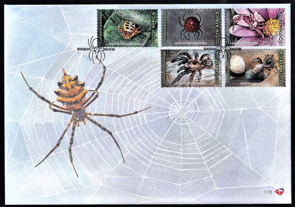 RSA 2004  FDC 7.71/2  THE WONDER WORLD OF SPIDERS
