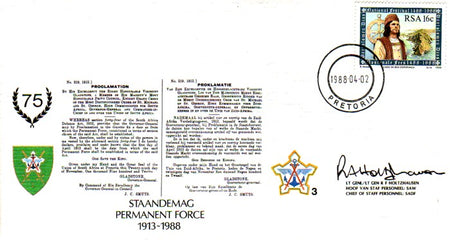 SA Defence Force 1a - Signed