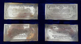 ISRAEL ANGLO-PALESTINE BANK SILVER BANKNOTE SET - SUPERB!