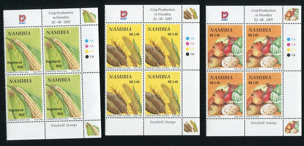 2005 2 August. Crop Production in Namibia. Control Blocks of four