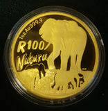 2008 NATURA ELEPHANT ONE OUNCE PROOF COIN