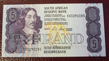FIVE RAND 1990 1st ISSUE  - CL STALS -REPLACEMENT