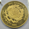 SOUTH AFRICA 1981 ONE KILOGRAM OF FINE GOLD  MEDALLION