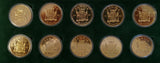 ZAMBIA FREEDOM SERIES SILVER & BRONZE SETS - SUPERB!