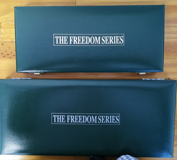 ZAMBIA FREEDOM SERIES SILVER & BRONZE SETS - SUPERB!