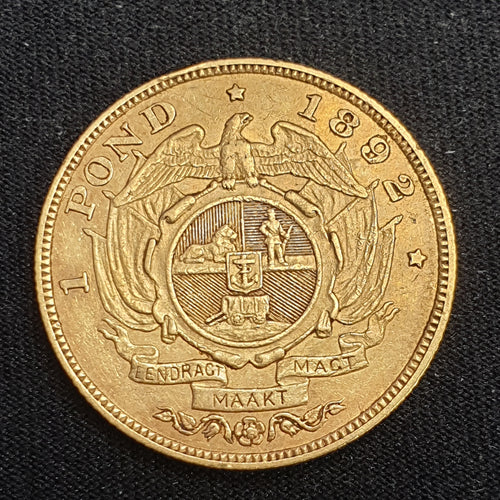 ZAR 1892 GOLD ONE POUND DOUBLE SHAFT #2